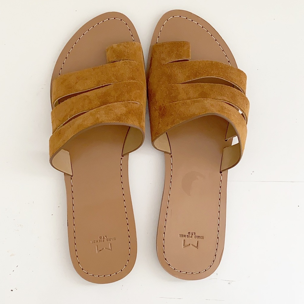 Marc Fisher Rilee Leather Loop Toe Sandal - Picture 4 of 6